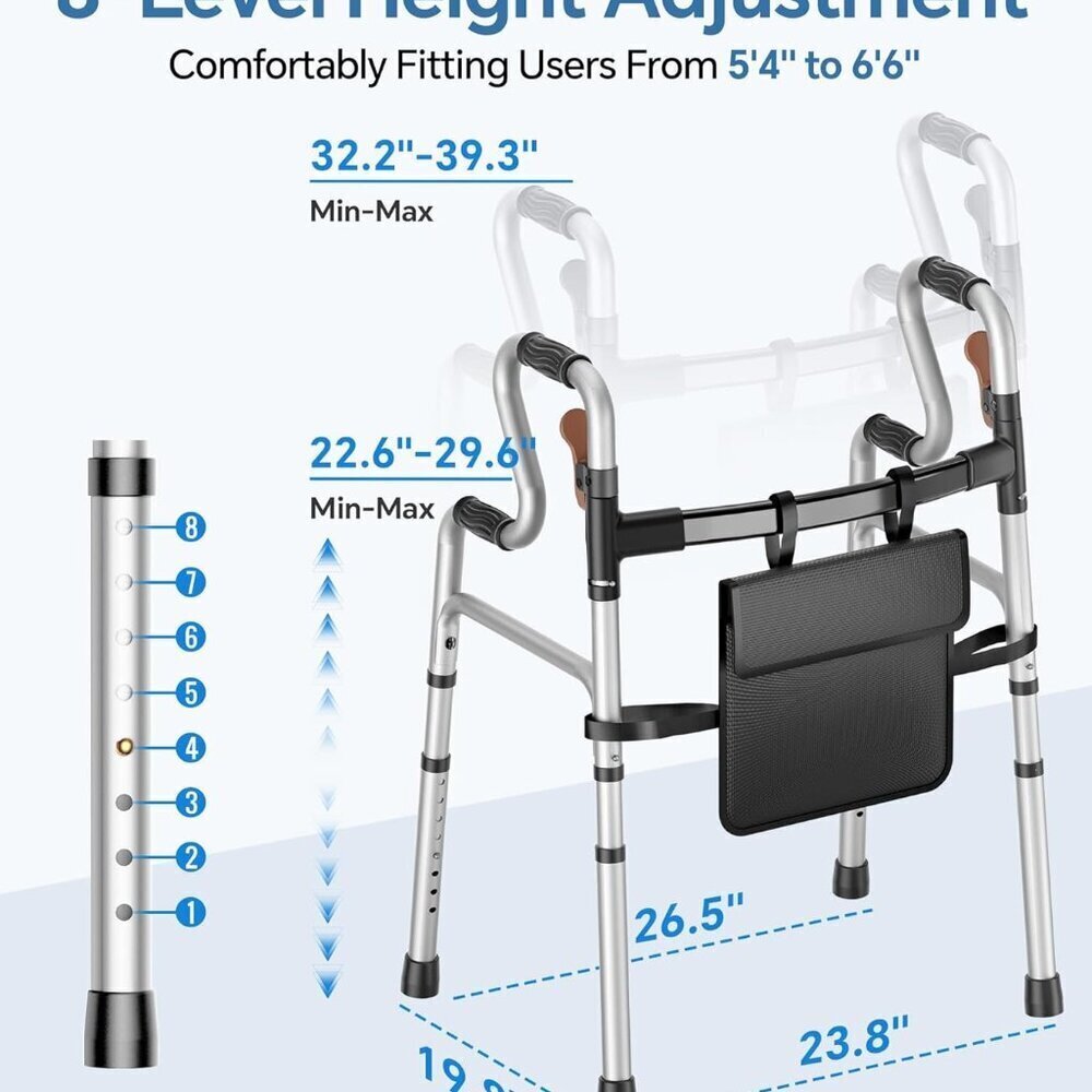 Folding Walkers for Seniors - Picture 6 of 8